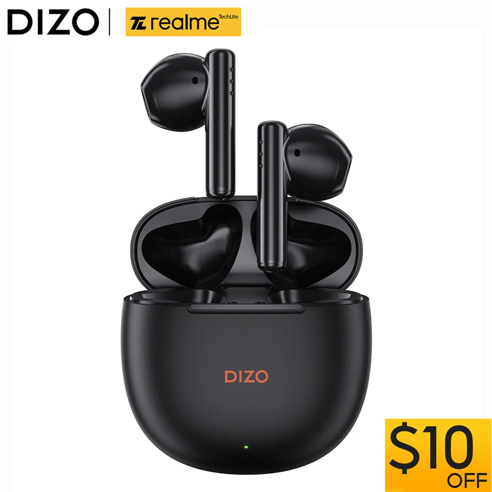 

Беспроводные наушники DIZO Buds P для телефонов, водонепроницаемые наушники Bluetooth 5,3, игровые TWS наушники с низкой задержкой, спортивные наушники...