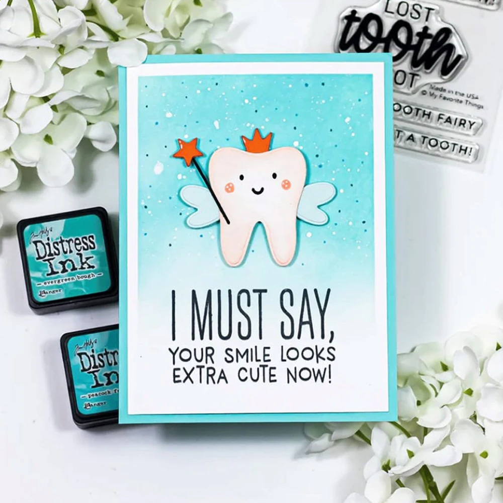 2023 AliliArts металлические режущие штампы зубы Фея Сделай Сам Скрапбукинг Фотоальбом