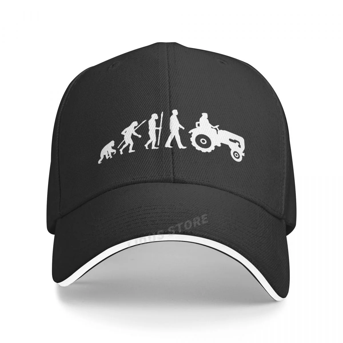 Evolution Of Tractor Baseball Caps Men Fashion Cool Cotton Adjustable Summer Outdoor Farmer Hats