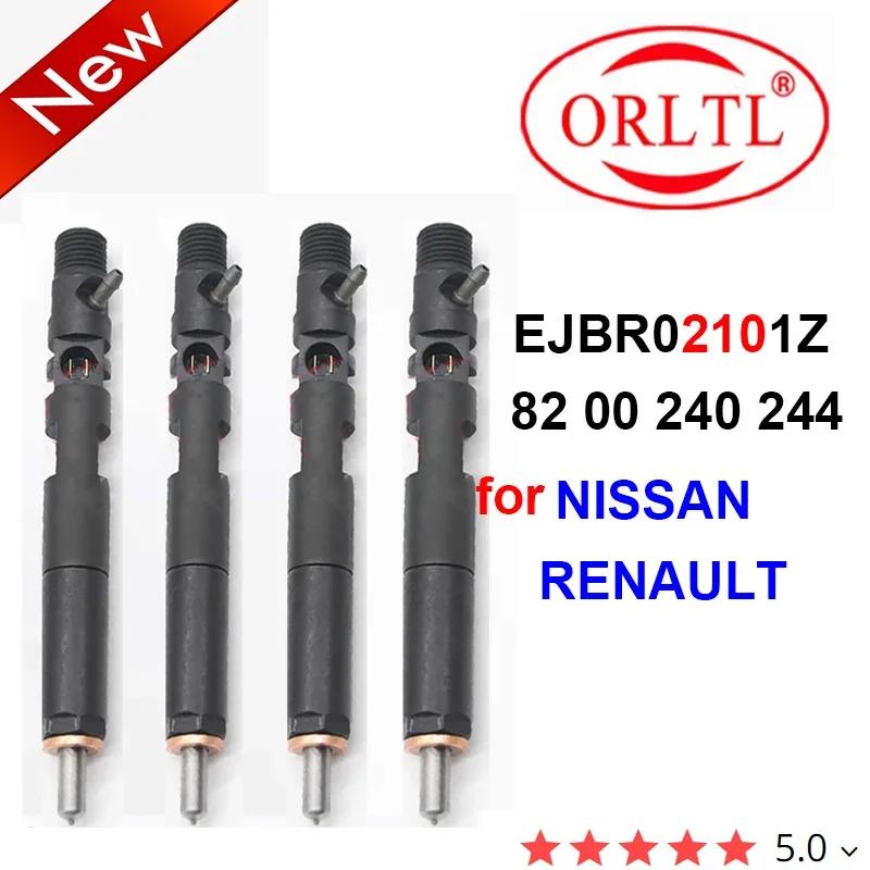 4 шт. подлинный топливный инжектор EJBR02101Z 82 00 240 244 Diessel 8200240244 для RENAULT CLIO KANGOO/NISSAN KUBISTAR