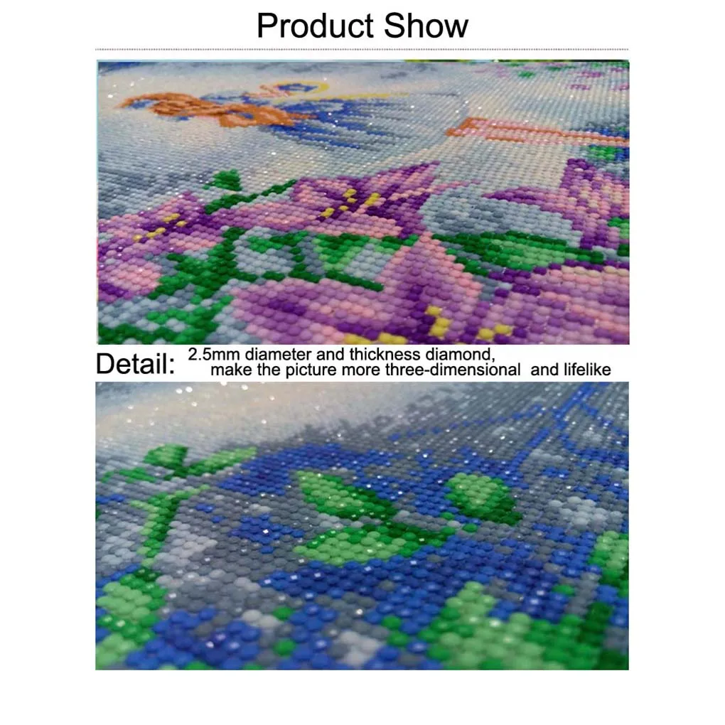 Rhinestone Embroidery Tiger Butterfly Handmade Diamond Painting 5D DIY Crystal Animal Cross Stitch Resin Picture Home Decoration | Дом и сад