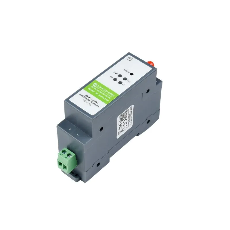 Фото Последовательный сервер с креплением на рейку, модуль RS485 к WIFI/Ethernet, шлюз Modbus MQTT №3