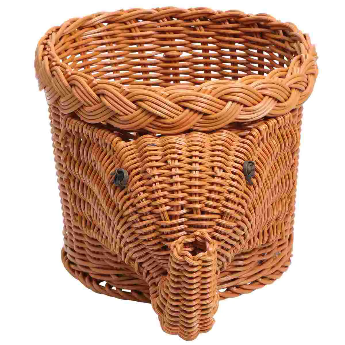 

Basket Storage Wicker Rattan Baskets Fruit Serving Woven Tray Snack Seagrass Bread Vegetable Picnic Container Onion Decorative