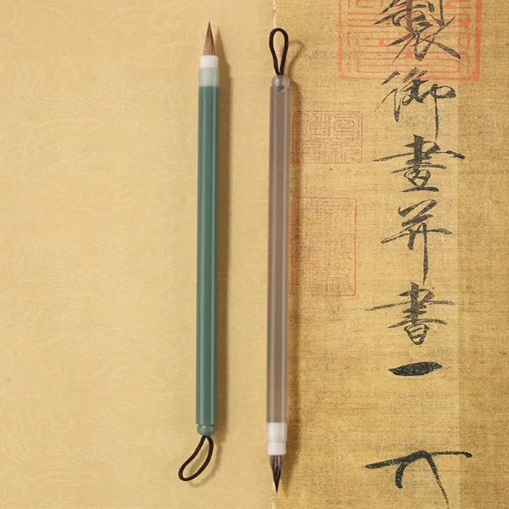 

Chinese Brushes Hook Line Fine Paint Brush Slender Gold Chinese Calligraphy Brush Script Writing Brush