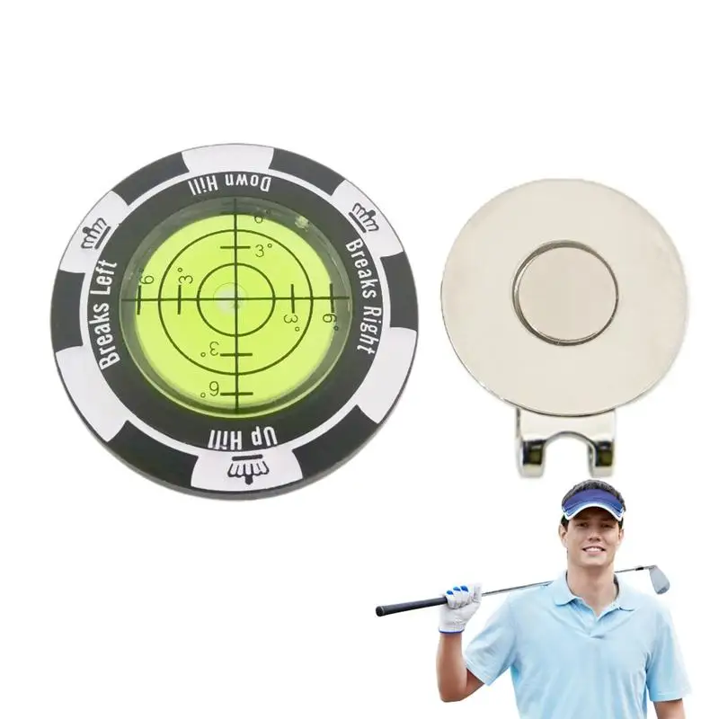 

Маркер для игры в гольф, компактный маркер для мячей для гольфа со шкалой, оборудование для тренировок, с зажимом для шляпы, маркеры для мячей для гольфа