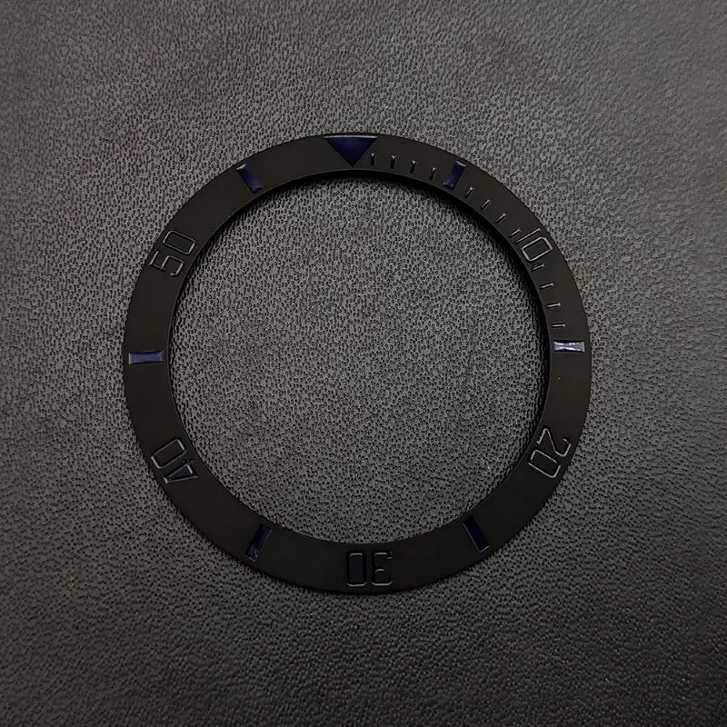 38mm Matte Ceramic Numeral Scale With Inner Diameter Of 30.5mm Suitable Bring Stickers For 40mm Men's Watch Accessories