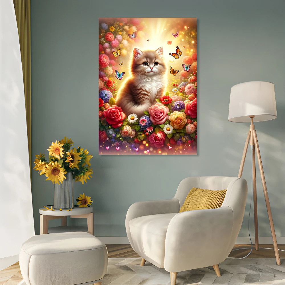 DIY алмазная живопись новая коллекция изображение кошки полная мозаика вышивка