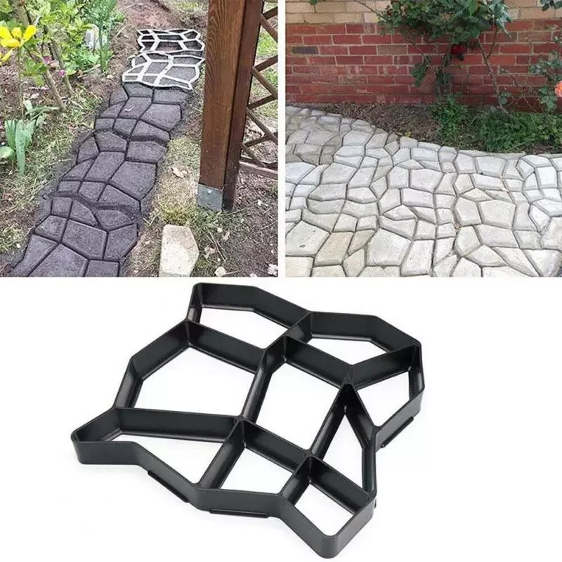 

Форма для самостоятельного изготовления цемента, кирпича, бетона, Пластиковая форма для создания дорожки, форма для сада, каменной дороги, у...