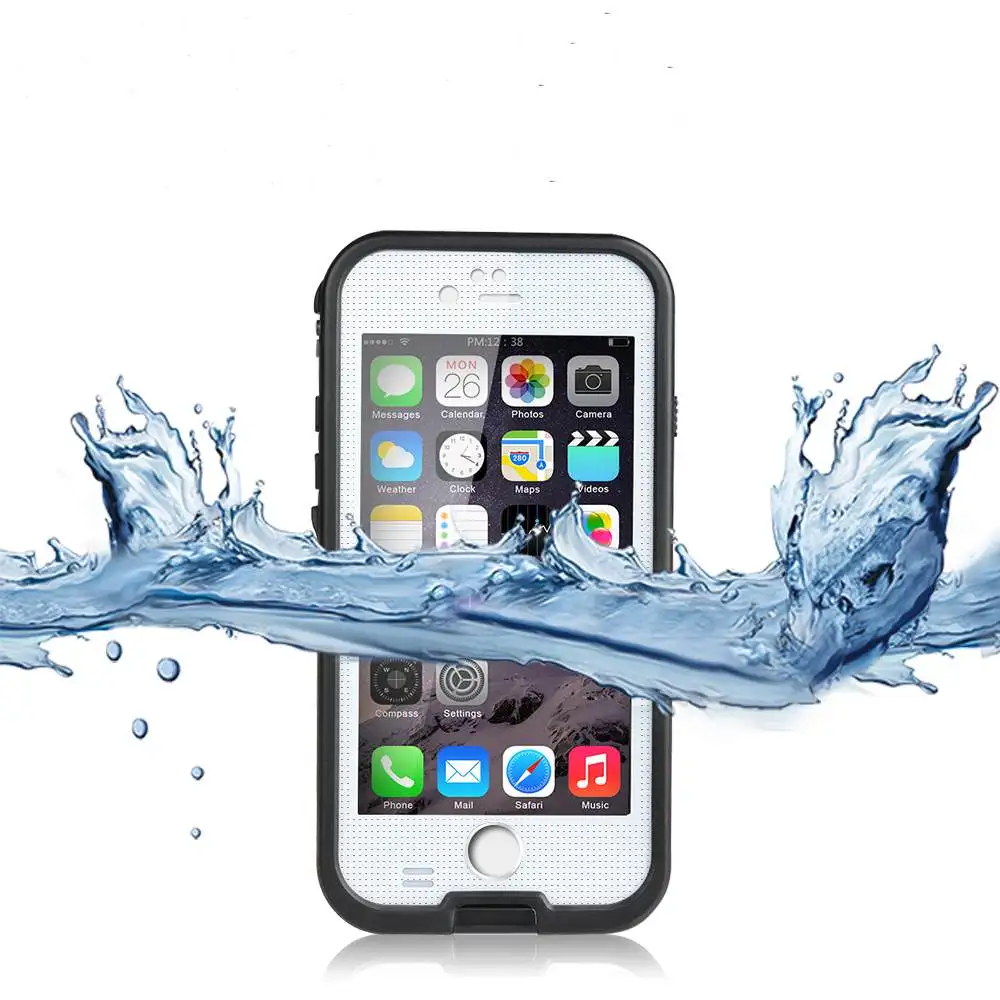 Маленький черный ударопрочный полноразмерный защитный чехол в горошек, чехол для телефона для смартфона iPhone 6, 5,5 дюйма, зеркальный, неоригинальный