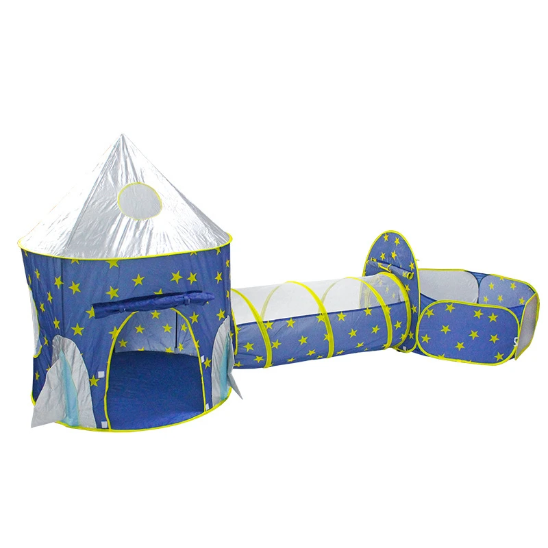 Палатка 3 в 1 детская "космический корабль" Ocean Ball