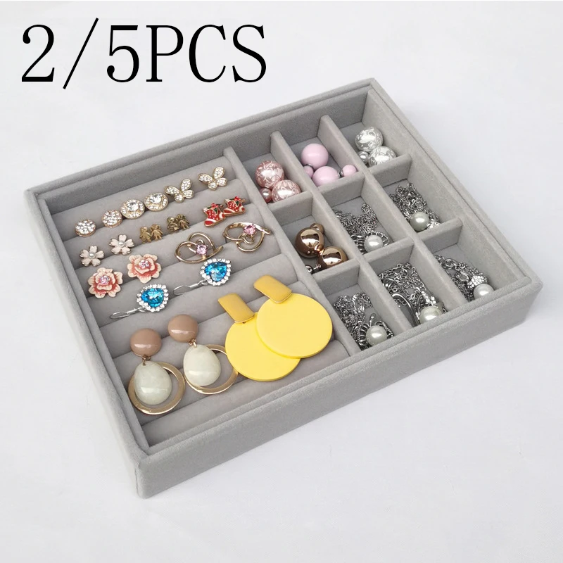 

2/5 шт., органайзер для сережек и колец
