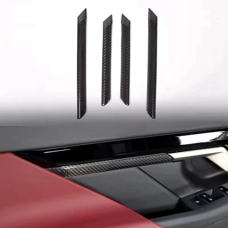 Для BMW 5 серии G60 2024 настоящее углеродное волокно внутренняя ручка двери