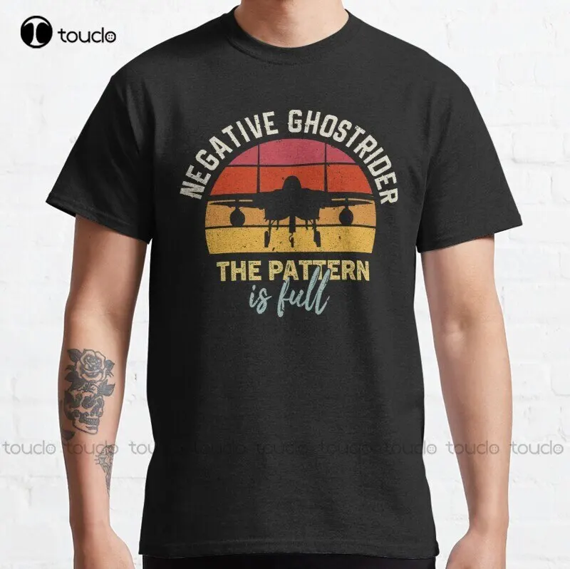 

New Negative Ghostrider Vintage Design Classic T-Shirt Cotton Tee Shirt Hawaiian Shirts For Men Custom Aldult Teen Unisex