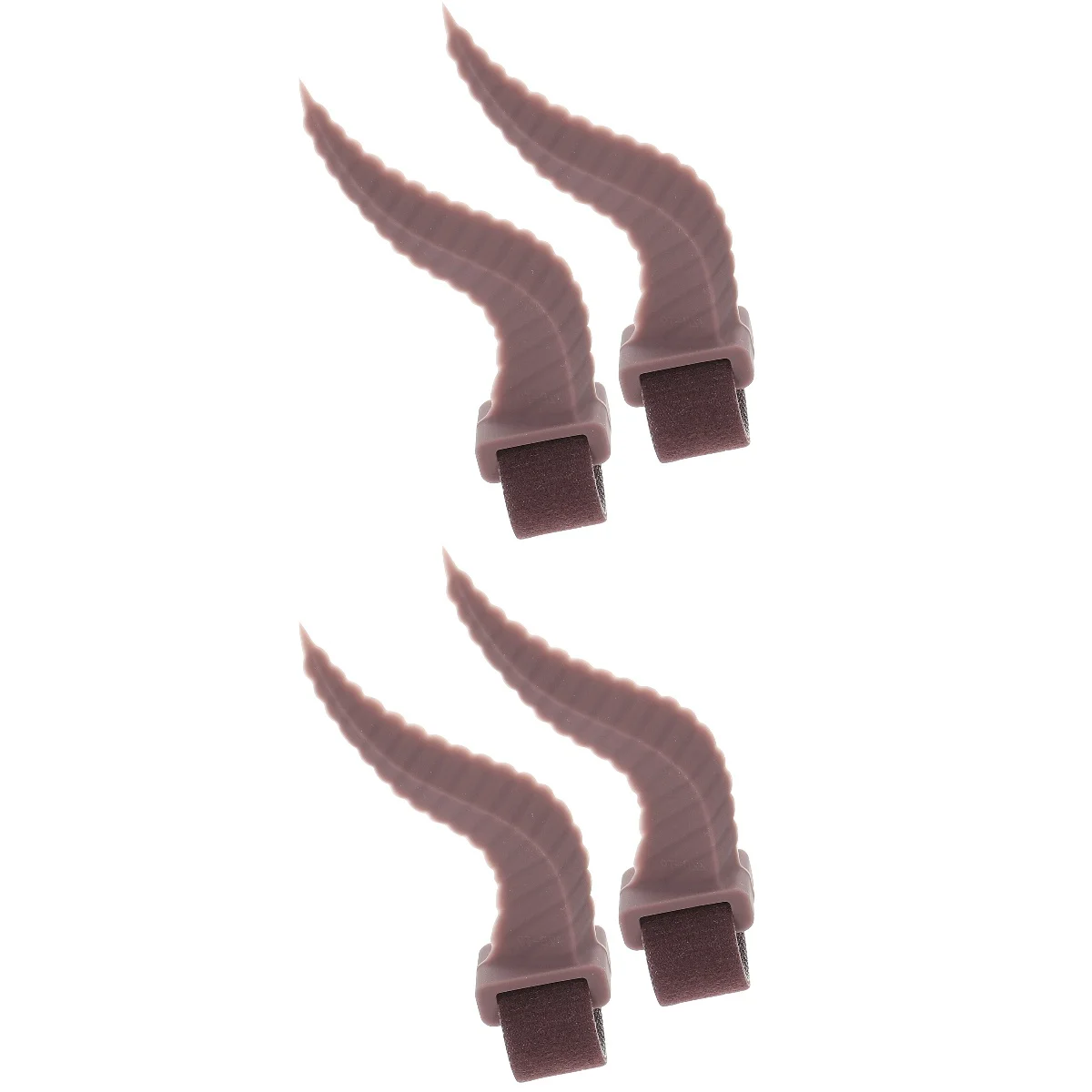 

2 Pairs Headphone Ornament Headset Ox Horn Decoration Wireless Headphones Horns Charms