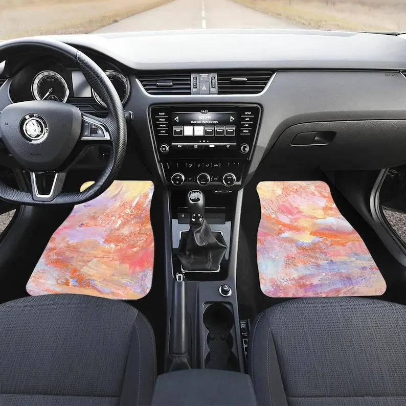 

Abstract Car Floor Mat for women, vehicle floor mat, car accessories for women, Vintage Car Floor Mat, 302227