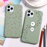 heartstopper phone case for iphone 13 12 11 pro max mini xs 8 7 6 6s plus x se 2020 xr candy green silicone cover