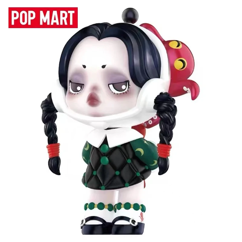 Фото POP MART SKULLPANDA Серия «Семья Аддамс»: Коллекционная фигурка-сюрприз (Blind Box) в стиле кавайного аниме, настольное украшение, подарок №4