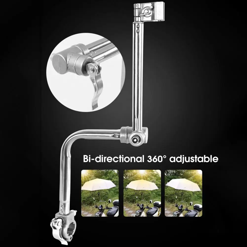 

Umbrella Stand Anti-rust Quick Release Aluminum Alloy Wear Resistant Umbrella Bracket for Outdoor Bicycle Parts