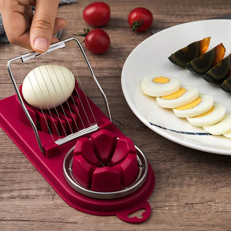 

Multifunctional Egg Cutter Stainless Steel Egg Slicer Fruit Salad Sectioner Cutter Mold Kitchen Gadgets