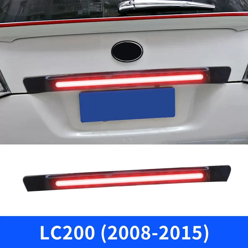 

Подходит для задней двери Toyota Land Cruiser 200 2016-2021 годов с подсветкой, модифицированной внешней светодиодной подсветкой LC200, хромированные аксессуары