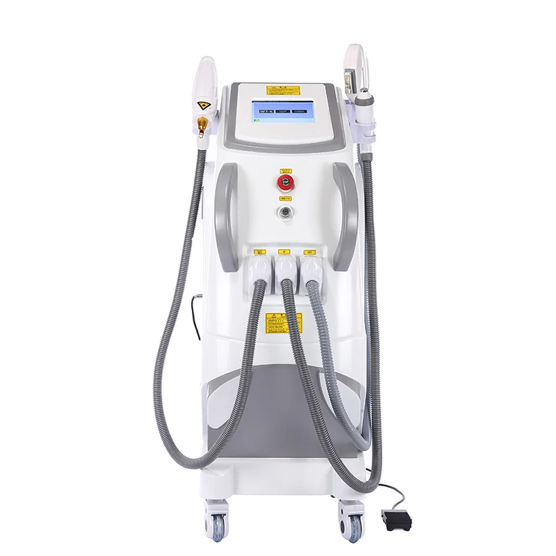 

Newest 3 In 1 Vertical Nd Yag Permanent OPT IPL SHR With E-light RF For Hair Removal Laser Machine Prices