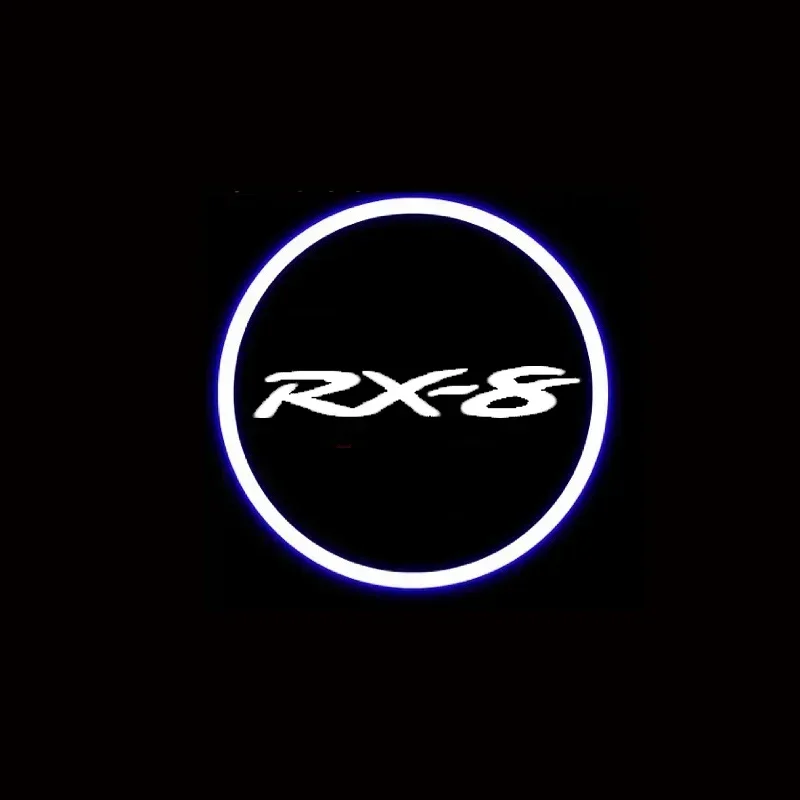 

2 шт., проектор приветствия двери автомобиля, теневые огни призрака, лампа для MAZDA RX-8 RX8 2004-2010, аксессуары