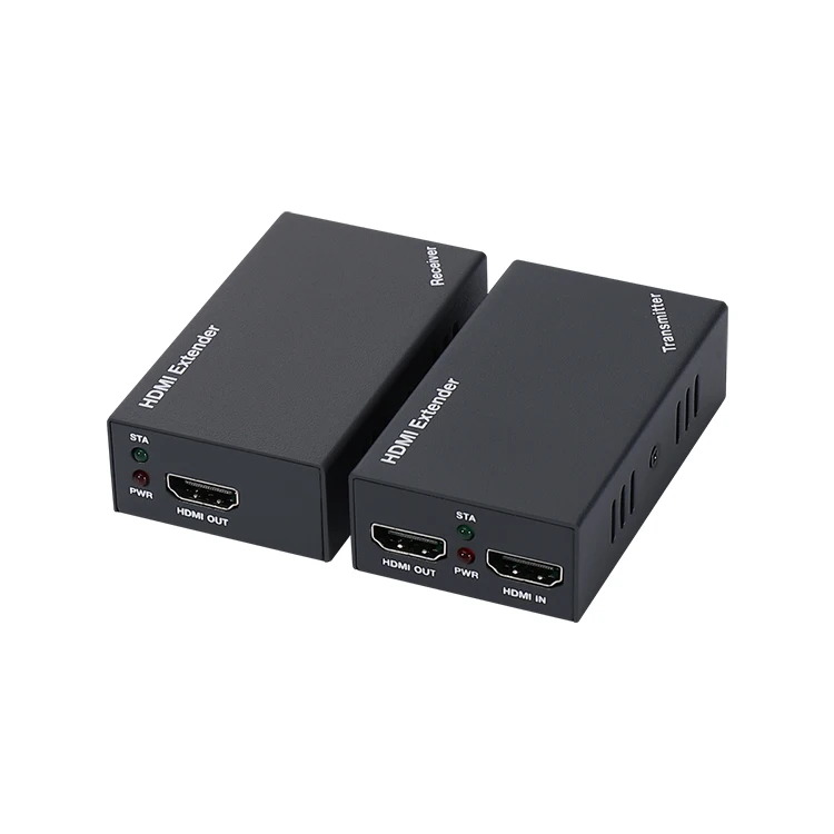 1x2HDMI Extender Splitter 1080p Over Cat5e/Cat6 Ethernet Cable with  Loopout - Up to 50m/165ft - EDID Management 1920*1080@60Hz