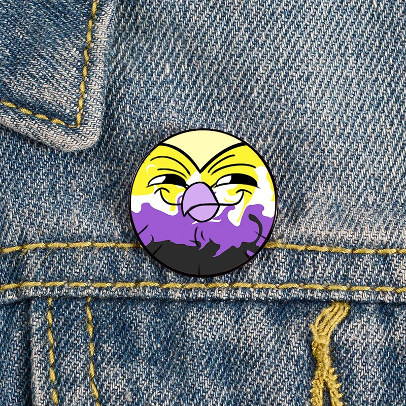 hooty owl house printed pin custom funny brooches shirt lapel bag cute badge cartoon cute jewelry gift for lover girl friends free global shipping