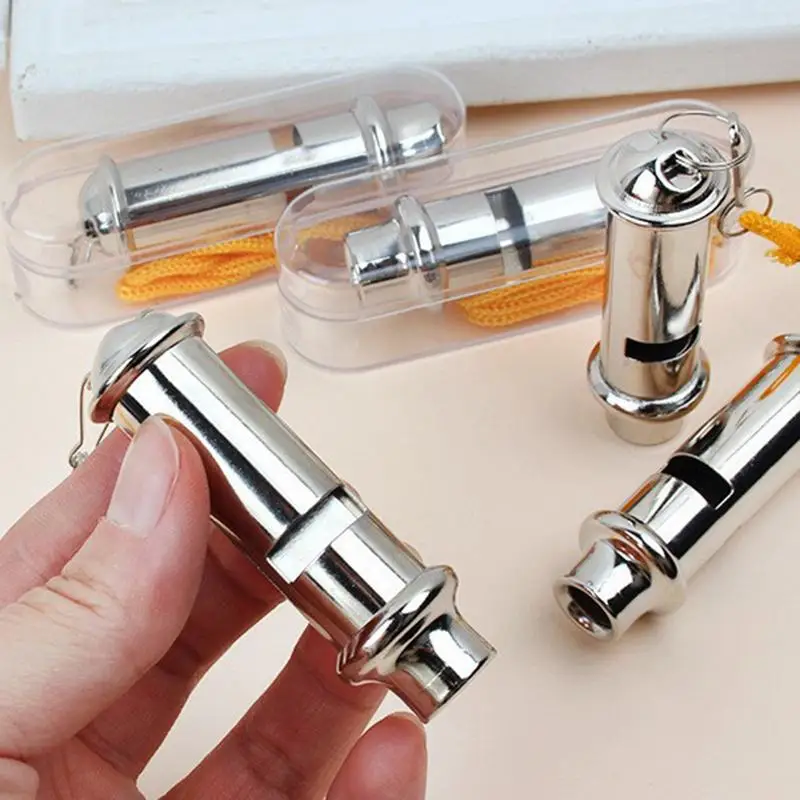 niewoli ze stali nierdzewnej gwizdek o wysokiej częstotliwości decybeli głośny i wyraźny dźwięk fletowy do gier sportowych