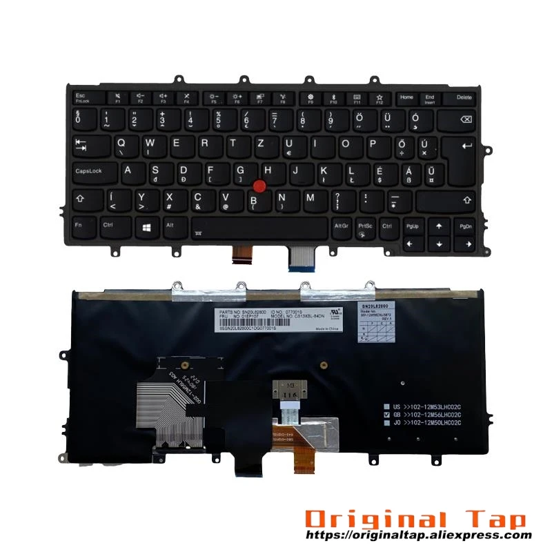 HU Угорская клавиатура с подсветкой для Lenovo Thinkpad X270 A275 01EP001 01EP077