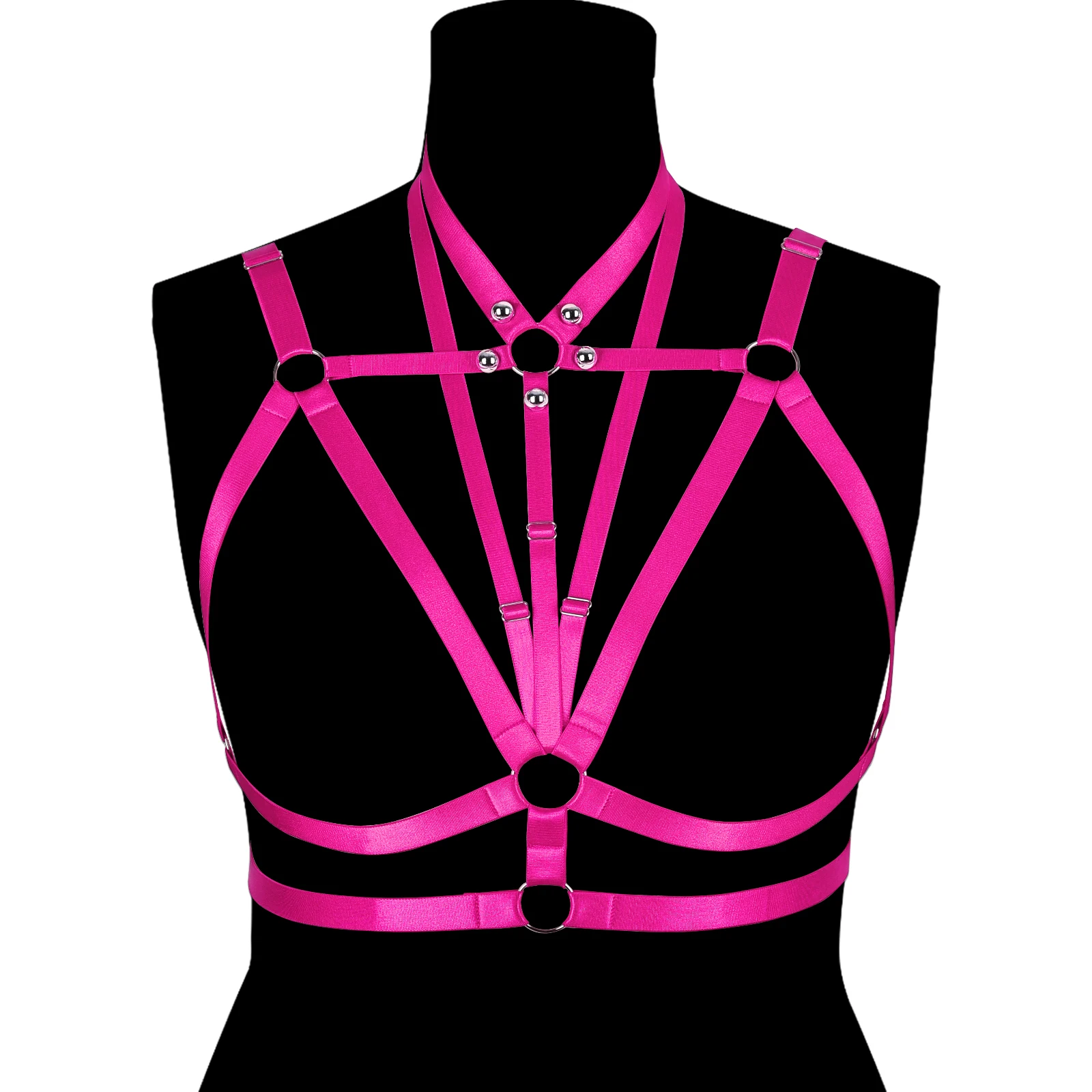 

Женское нижнее белье в готическом стиле, женский бюстгальтер-клетка