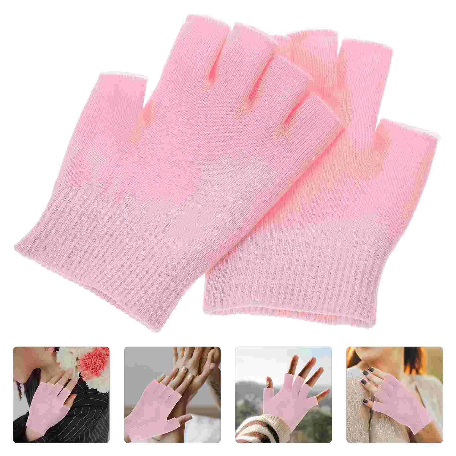 

Gloves Moisturizing Hand Mitten Spa Rough Cracked Skin Dry Inner Vitamins Oils Essential Infused Lining Calluses Moisturing