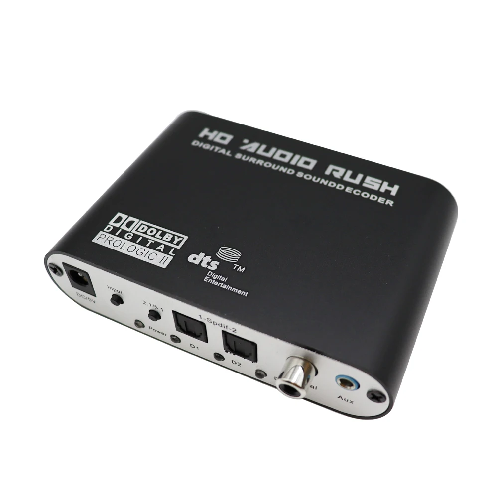 AC3 Audio Converter Digital to Analog 5.1 channel Stereo Optical SPDIF Coaxial AUX 6 RCA Sound Decoder Amplifier | Электроника