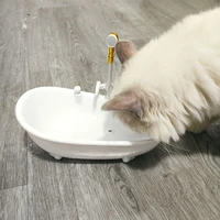bathtub automatic pet cat water dispenser pet drinking water electronic water fountain drinker bowl for cat kitten pet supplies
