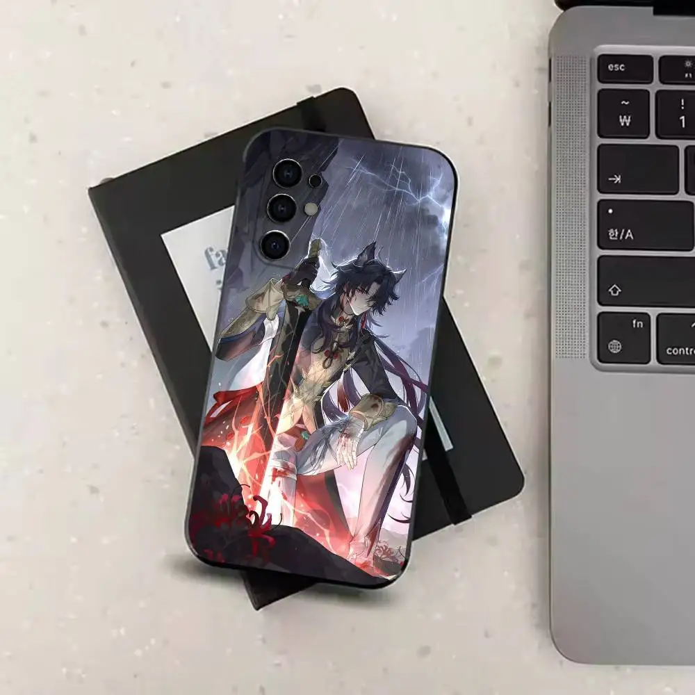 Фото Чехол для телефона B-Blade Stellaron Hunters HSR, мягкий, черный, для Samsung S24, S21, S22, S20, S23, S30, Ultra, S20, Plus №4