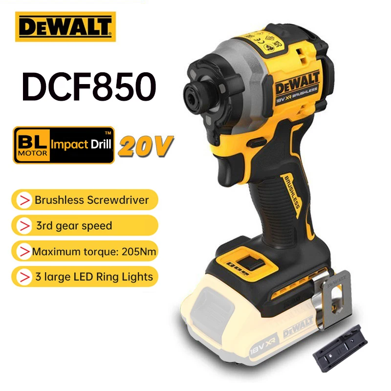 Dewalt 20V Cordless Impact Dirll DCF850 Brushless Dirll Electric Screwdriver Rechargeable Drill 1