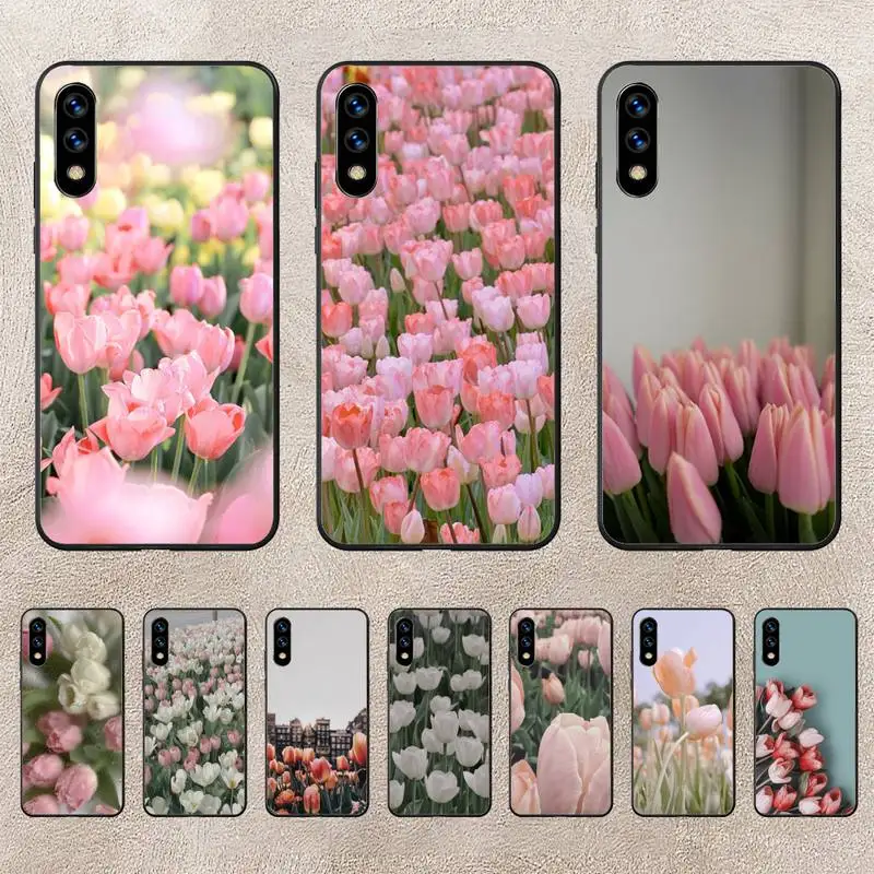 

Beautiful Tulips Phone Case For Huawei G7 G8 P7 P8 P9 P10 P20 P30 Lite Mini Pro P Smart Plus Cove Fundas