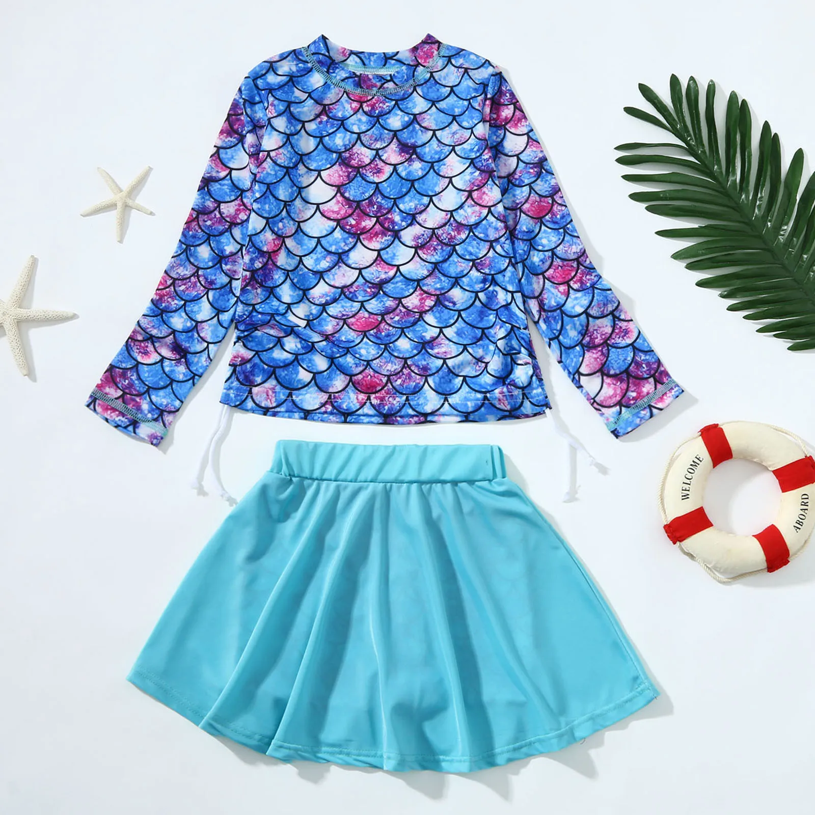 

Swimwear Girls Size 10 Set Swimwear Bathing Children Mermaid Baby Girls Suit Kids Swimsuit Two-piece Cute Swimsuits for Kids
