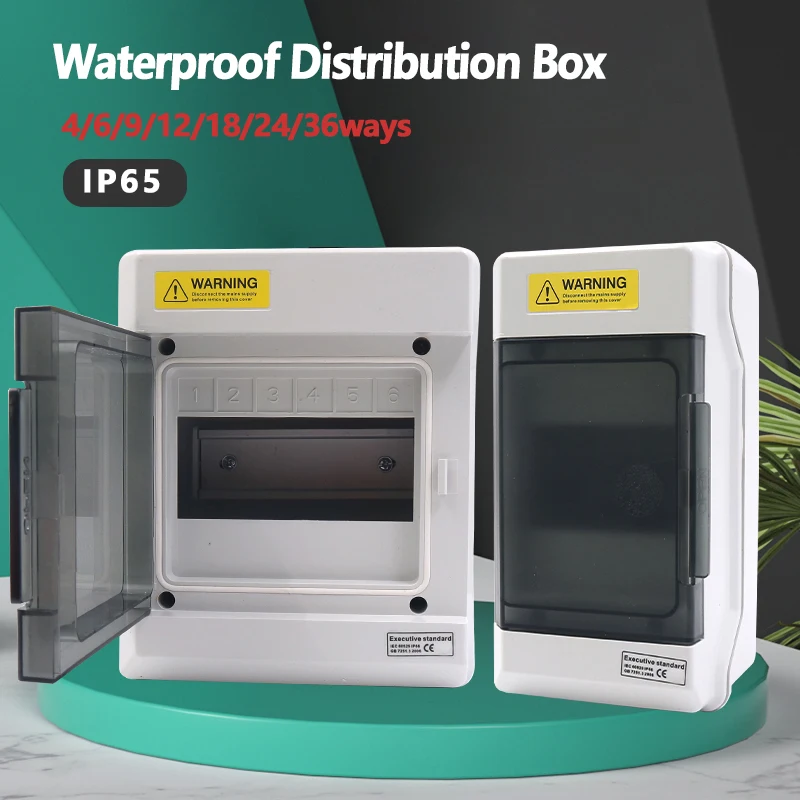 4/6/9/12/18/24/36 каналов распределительная коробка воздушный выключатель IP65 водонепроницаемые коробки ПК Пластиковый автоматический выключатель проводка крышка поверхностного монтажа