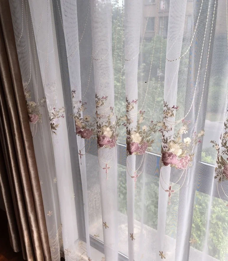 

ZJBYZHOUSEHOLD Тюль просвечивающий 100% полиэстер