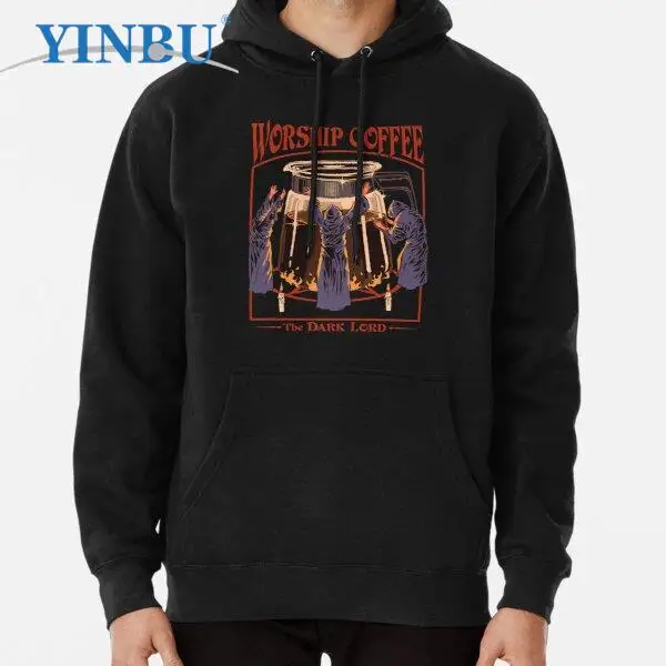 

Worship Coffee Pullover Hoodie Man sweatshirts new in Men's clothing fashion hoodies