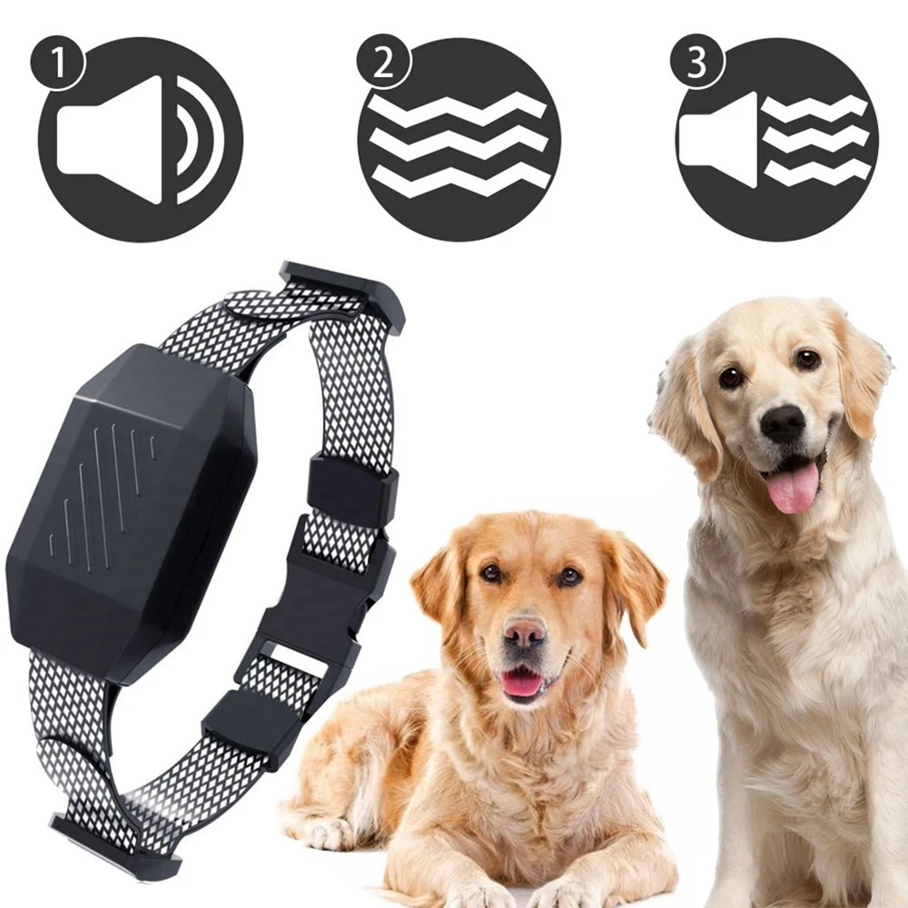 

Pet Dog Anti Barking Control Collar Rechargeable Shock Effective Stop Barking Dog Waterproof Training No Bark Collar