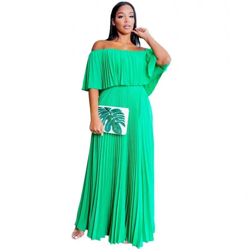 

African Dresses For Women African Clothes Off The Shoulder Dress Dashiki Ladies Clothing Ankara Big Size Africa Women Dress