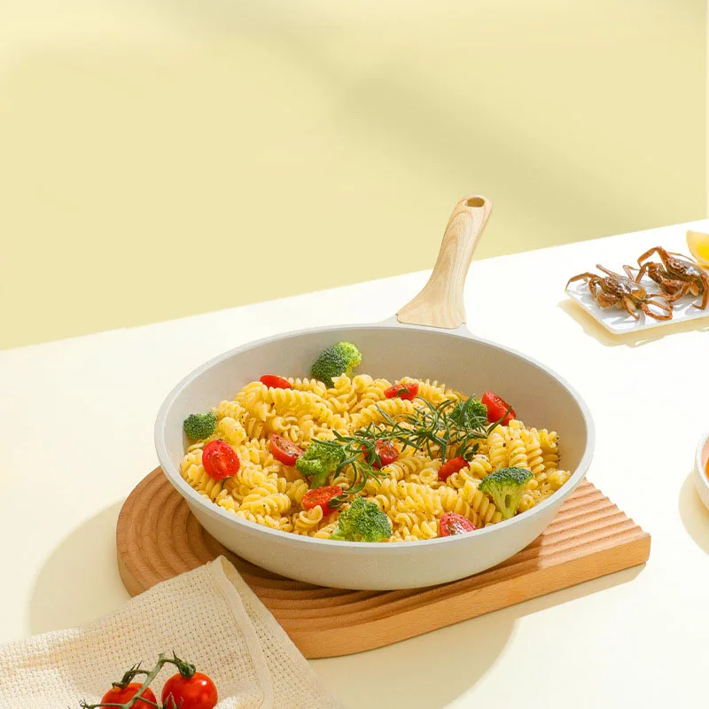 

Maifan Stone Frying Pan Nonstick Home Breakfast Pot Induction Cooker Gas Stove Fried Steak Pancake Nonstick Frying Pan Pot lid