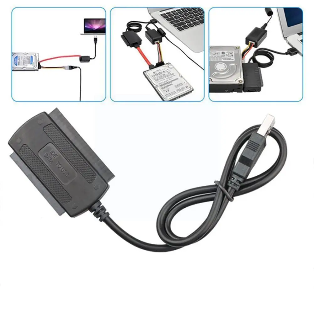 

Usb 2.0 To 2.5" 3.5" Sata Pata Ide Drive Adapter Converter Cable For Hard Drive Disk Hdd Standard Notebook 2.5" Sata Or Ide H3s0