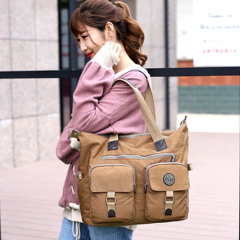 

Handbag Mommy Bag 18 Autumn New Women's Bag Large-capacity Travel Handbag Splash-proof Ladies Shoulder Bag