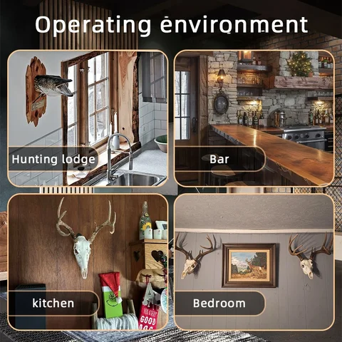 1/2/4/8 шт. крючок с черепом в виде животного, рога лося, настенный крючок, настенный крючок с черепом, настенная вешалка с изображением оленя, настенный кронштейн с черепом в помещении