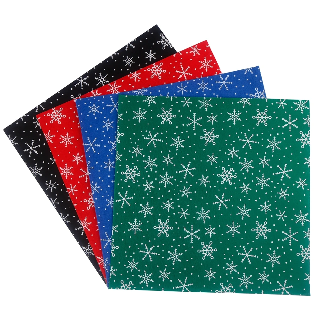 Нетканый полиэфирный фетр с принтом толщиной 1 мм для поделок и изготовления