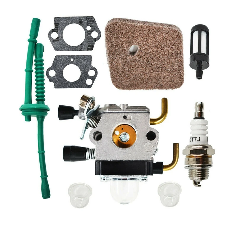 

9Pcs Carburetor Kits For STIHL FS55 FS55R FS55RC KM55 HL45 KM55R FS38 with Fuel Line Fuel Supply System Carburetor Tool Set