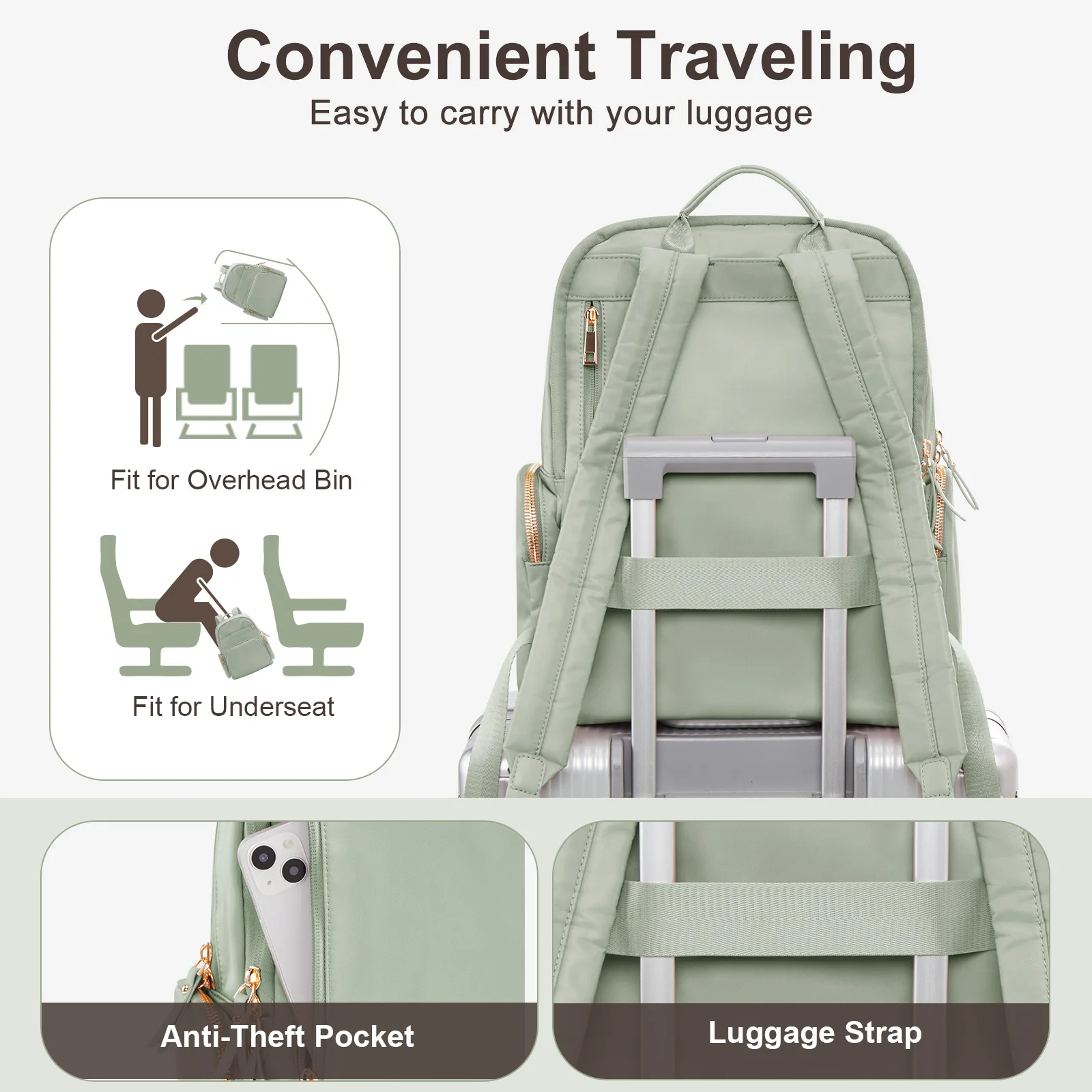 Нейлоновый мини-рюкзак для женщин